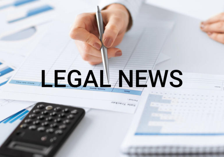 Legal news - 03 Giugno